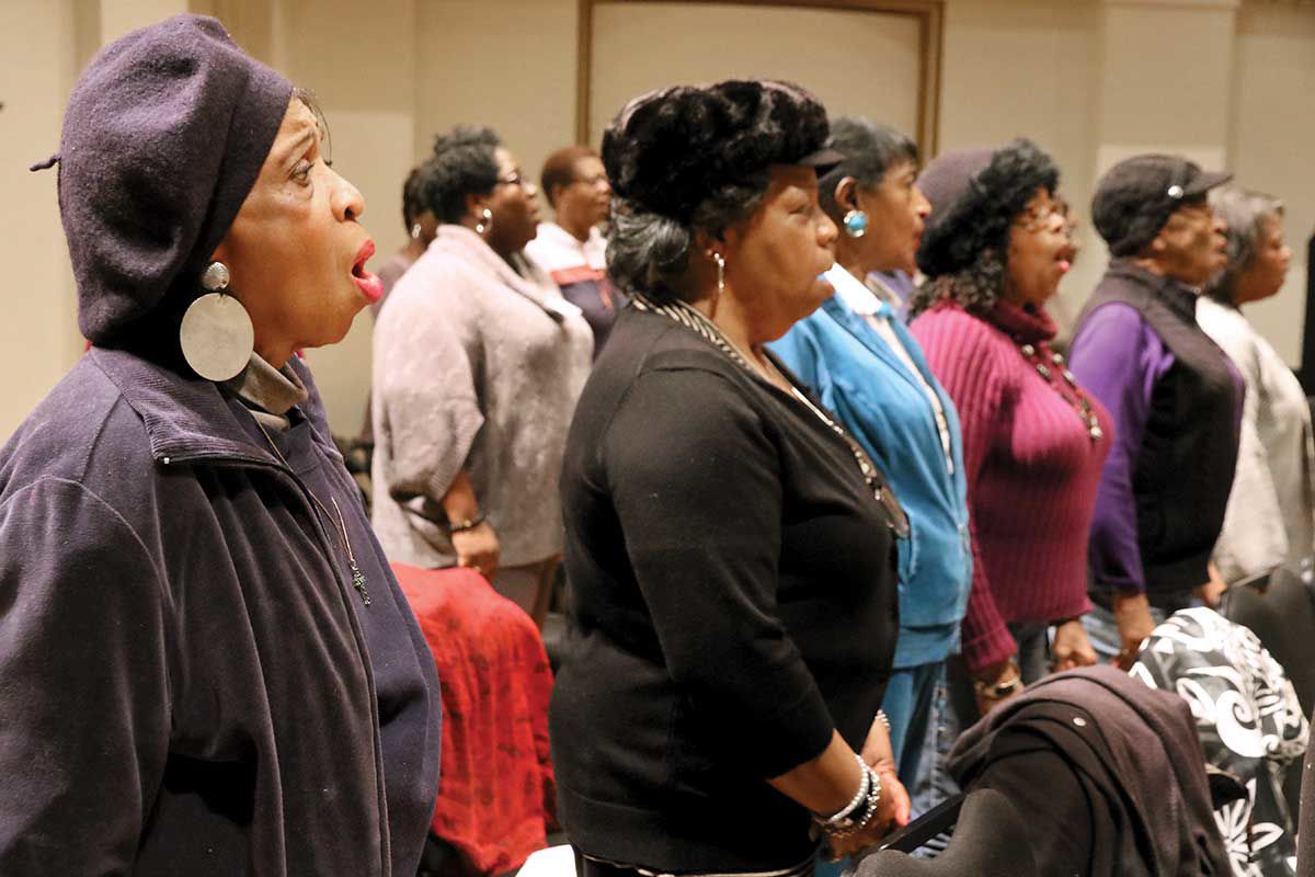 IN UNISON chorus in rehearsal 2019